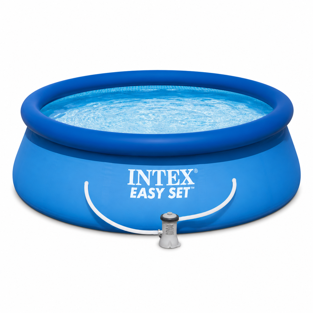 Bazen slika INTEX bazen sa pumpom 244x61 cm Easy Set – Brzo postavljanje i uživanje tokom leta - Image 1