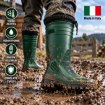 HUSKY Termo PVC Čizme – Tople, Vodootporne, Protivklizne Made in Italy - Slika 4