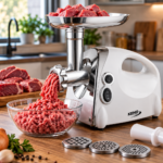 KENO KE-21T mašina za mlevenje mesa 3u1 1200W – meso, paradajz i kobasice