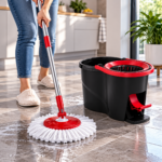 Spin Mop rotirajući džoger sa kantom i pedalom za ceđenje krpe od mikrovlakana