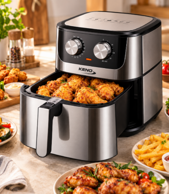 Keno Air Fryer friteza na vruć vazduh od 6,5L sa mehaničkim komandama
