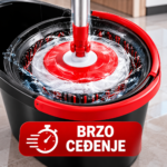 Spin Mop rotirajući džoger sa kantom i pedalom – lako ceđenje bez kvašenja ruku - Slika 3