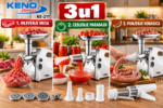 KENO KE-21T mašina za mlevenje mesa 3u1 1200W – meso, paradajz i kobasice - Slika 2