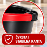 Spin Mop rotirajući džoger sa kantom i pedalom – lako ceđenje bez kvašenja ruku - Slika 4