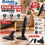 KENO KE-8801B štapni i ručni usisivač 2u1 – 1200W POUZDAN I PRAKTICAN