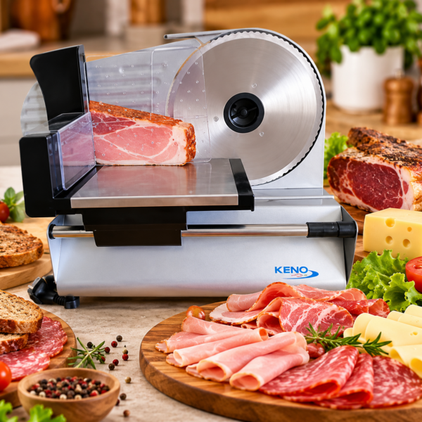 Keno električna mesoreznica od 200W sa inox nožem prečnika 19 cm