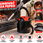 Usisivač za pepeo 1000 W – Metalni, 18 L, za kamine, peći i kotlove (Garancija)